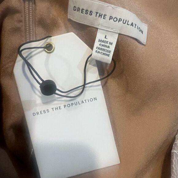 Dress the Population Helen Sleeveless Wrap Top Lace Gown size large NWT - Picture 11 of 15